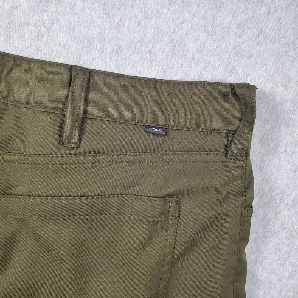 Polo Ralph Lauren Pants Mens 40X32 Olive Green Performance 5-Pocket Golf Casual